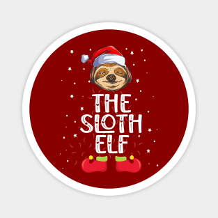 The Sloth Elf Christmas Elf Party Magnet